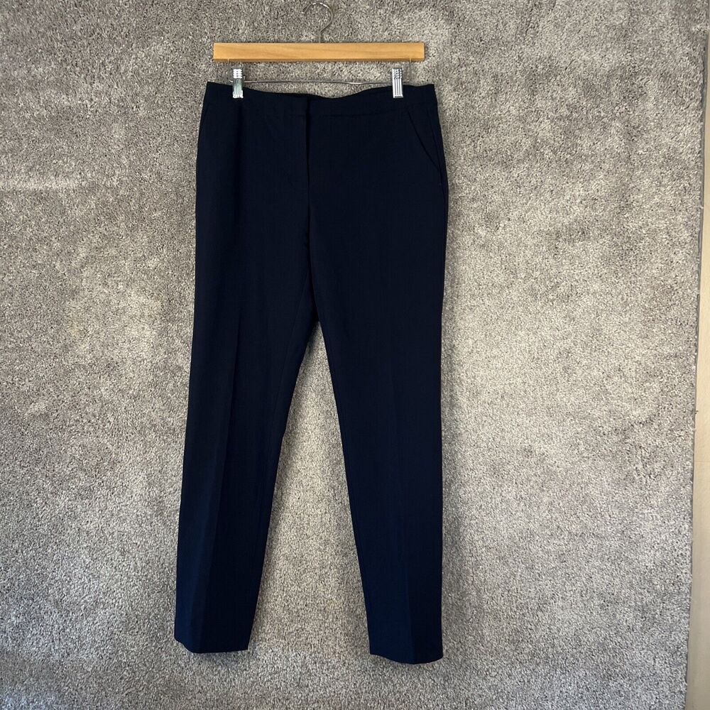 Tommy Hilfiger Dress Pants Womens 4 Blue Flat Front Pockets Business